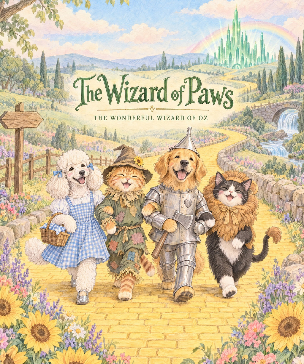 The Wizard of Paws - Standard Poodle blanket, full design