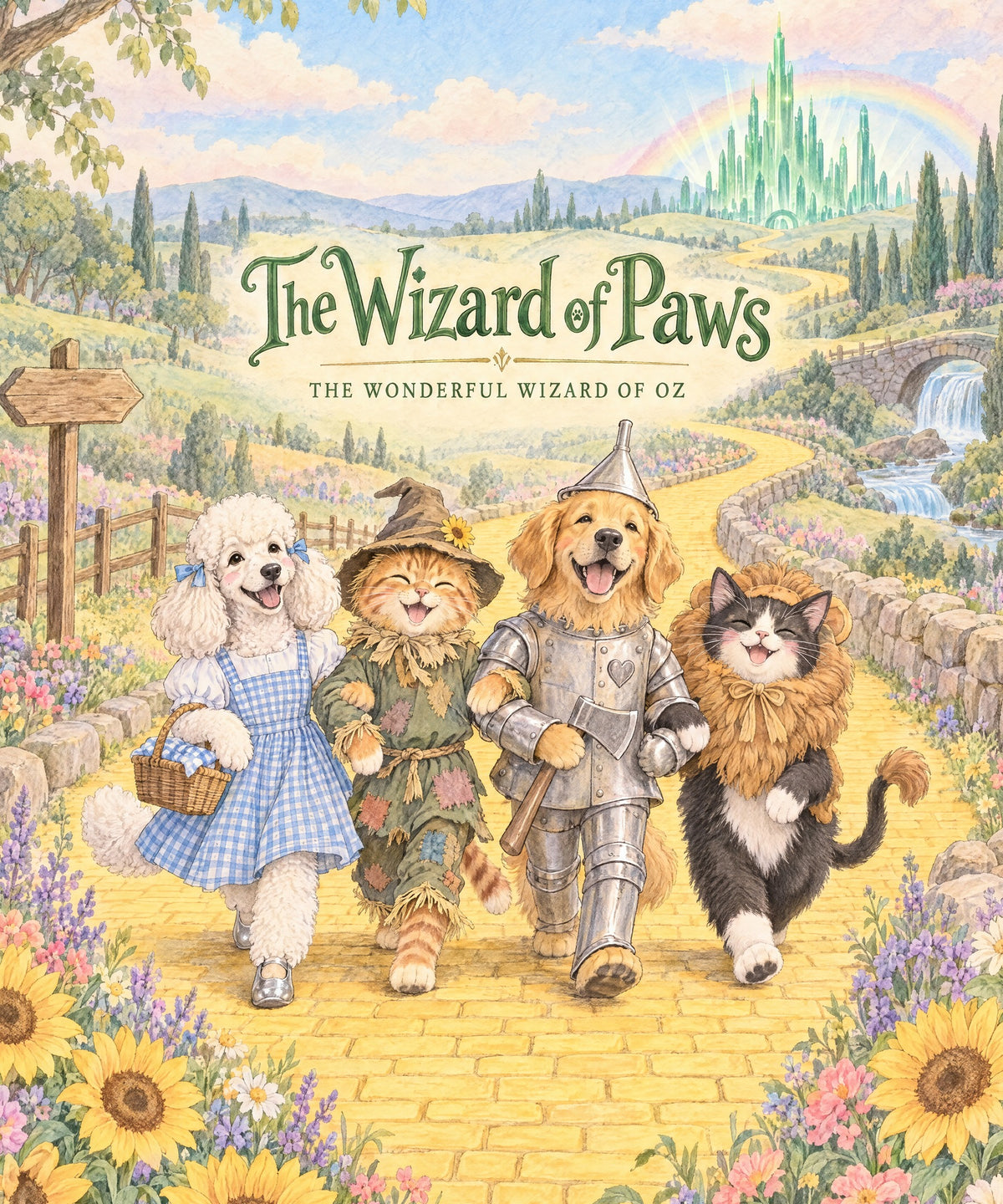 The Wizard of Paws - Standard Poodle blanket, full design