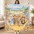 The Wizard of Paws - Standard Poodle blanket, held open