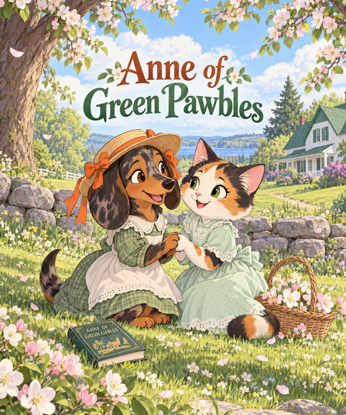 Anne of Green Pawbles - dapple Dachshund blanket, full design
