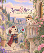 Romeo & Mewliet - cream French Bulldog blanket, full design