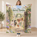 The Secret Pawden - Papillon blanket, held open