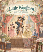 Little Woofmen - Australian Shepherd blanket, full design