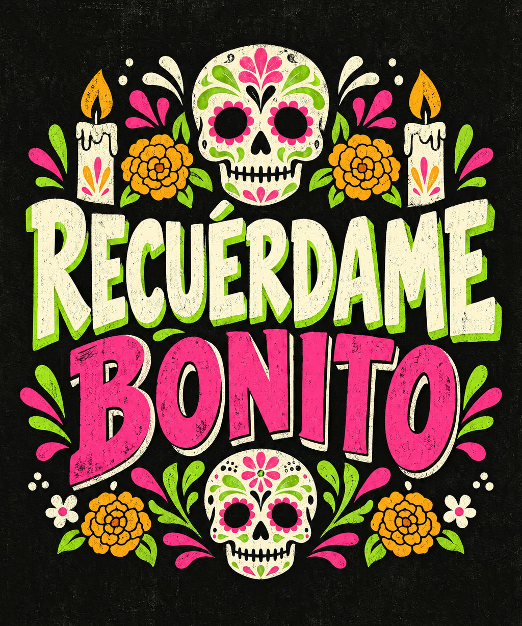 Recuérdame Bonito blanket, full design