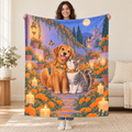 Pets Remembered blanket, held open