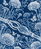 Blueprint Marigolds blanket, full design
