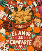 El Amor Se Comparte blanket, full design