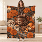 Café de Olla blanket, held open