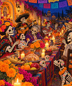 Feast by Candlelight blanket, full design