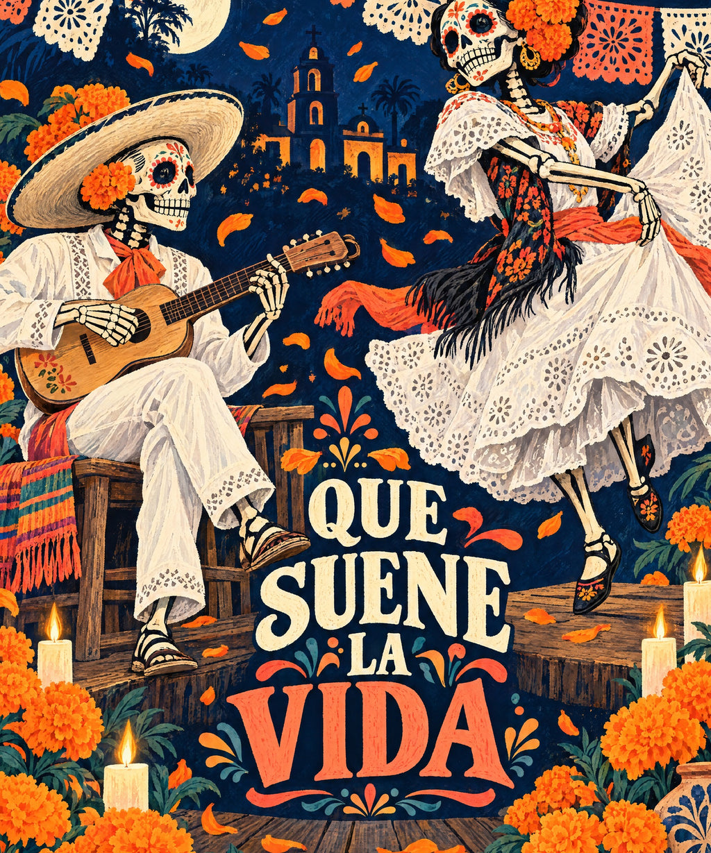 Que Suene la Vida blanket, full design