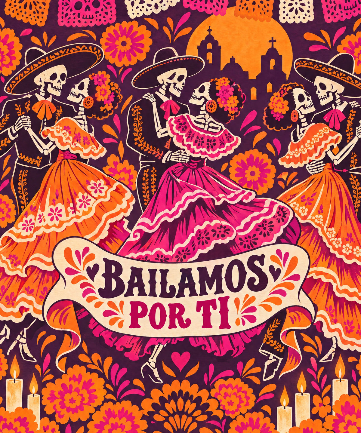 Bailamos por Ti blanket, full design