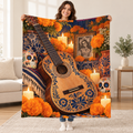 Guitar Ofrenda blanket, held open