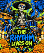 The Rhythm Lives On blanket, full design