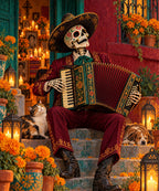 Accordion Serenade blanket, full design