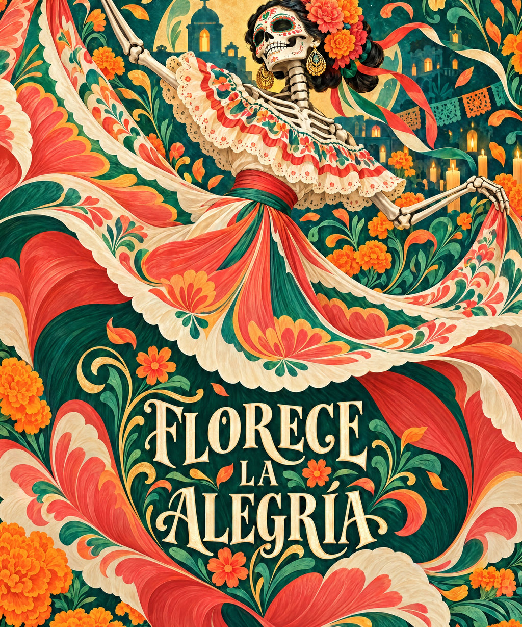 Florece la Alegría blanket, full design