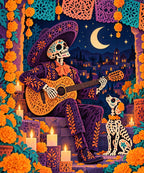 Moonlight Guitar blanket, full design