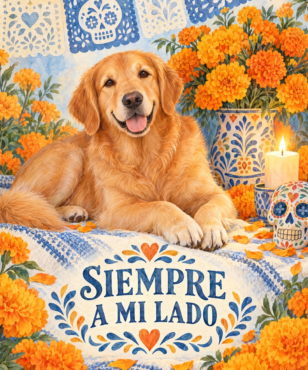 Siempre a Mi Lado blanket, full design