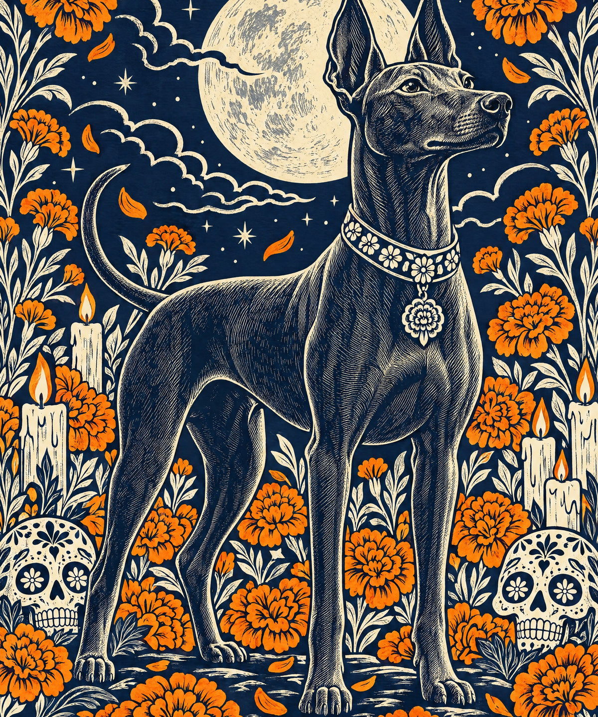 Moonlit Xolo blanket, full design
