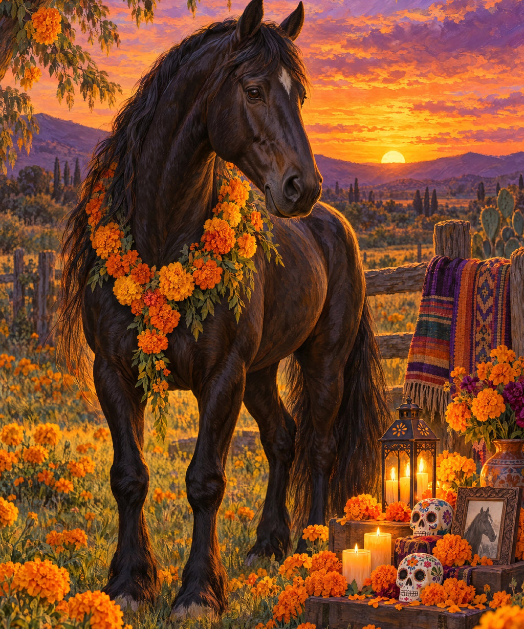 Marigold Horse blanket, full design