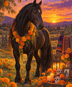 Marigold Horse blanket, full design