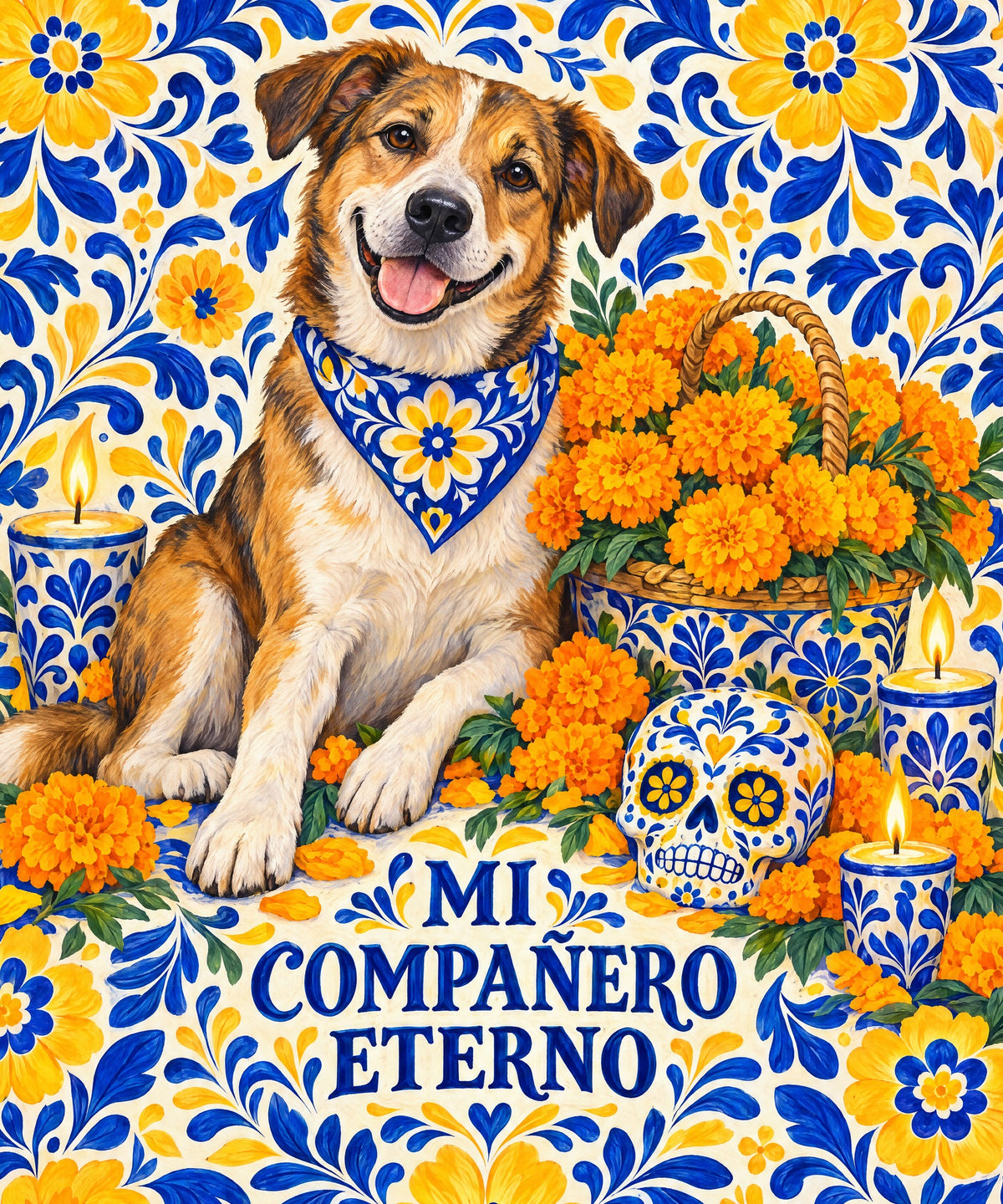 Mi Compañero Eterno blanket, full design