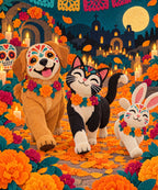 Pet Parade blanket, full design