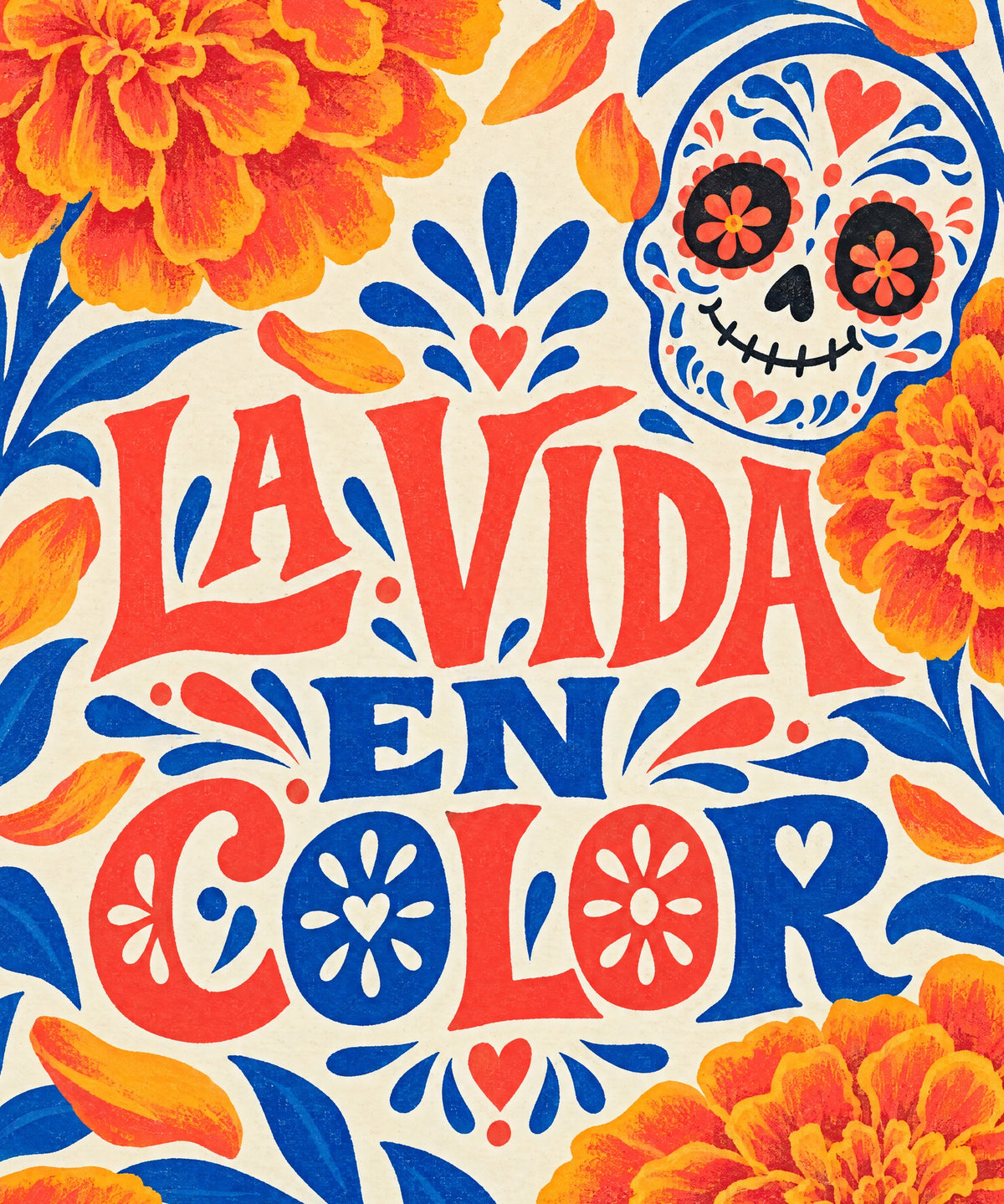 La Vida en Color blanket, full design