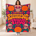 Recuerdos Vivos blanket, held open