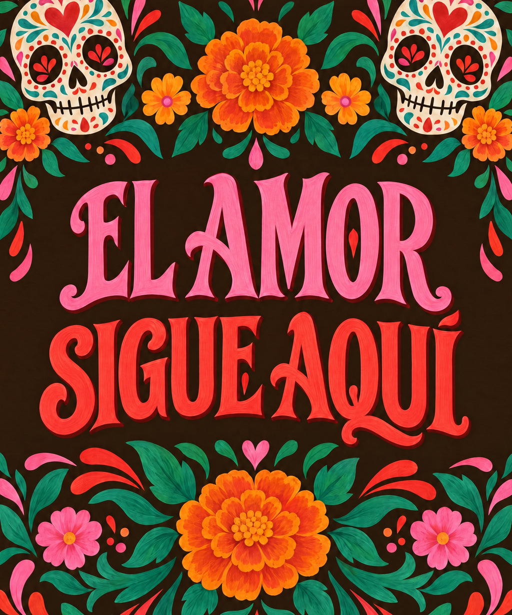 El Amor Sigue Aquí blanket, full design