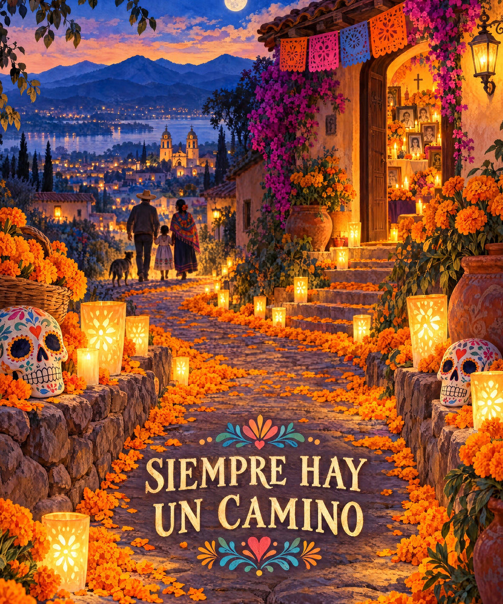 Siempre Hay un Camino blanket, full design