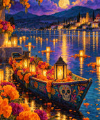 Lantern Boat blanket, full design
