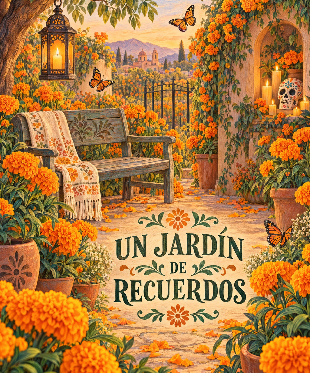 Un Jardín de Recuerdos blanket, full design