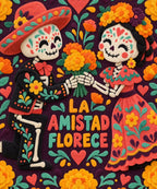 La Amistad Florece blanket, full design