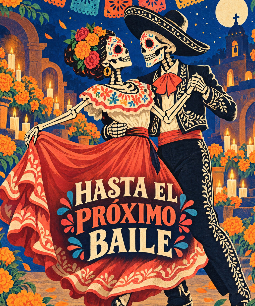 Hasta el Próximo Baile blanket, full design
