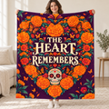 The Heart Remembers blanket, held open