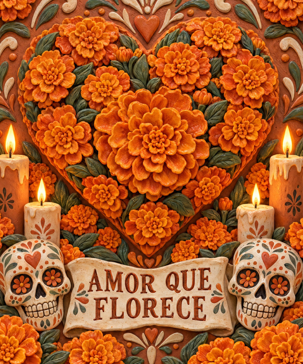 Amor que Florece blanket, full design