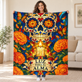 Luz para el Alma blanket, held open