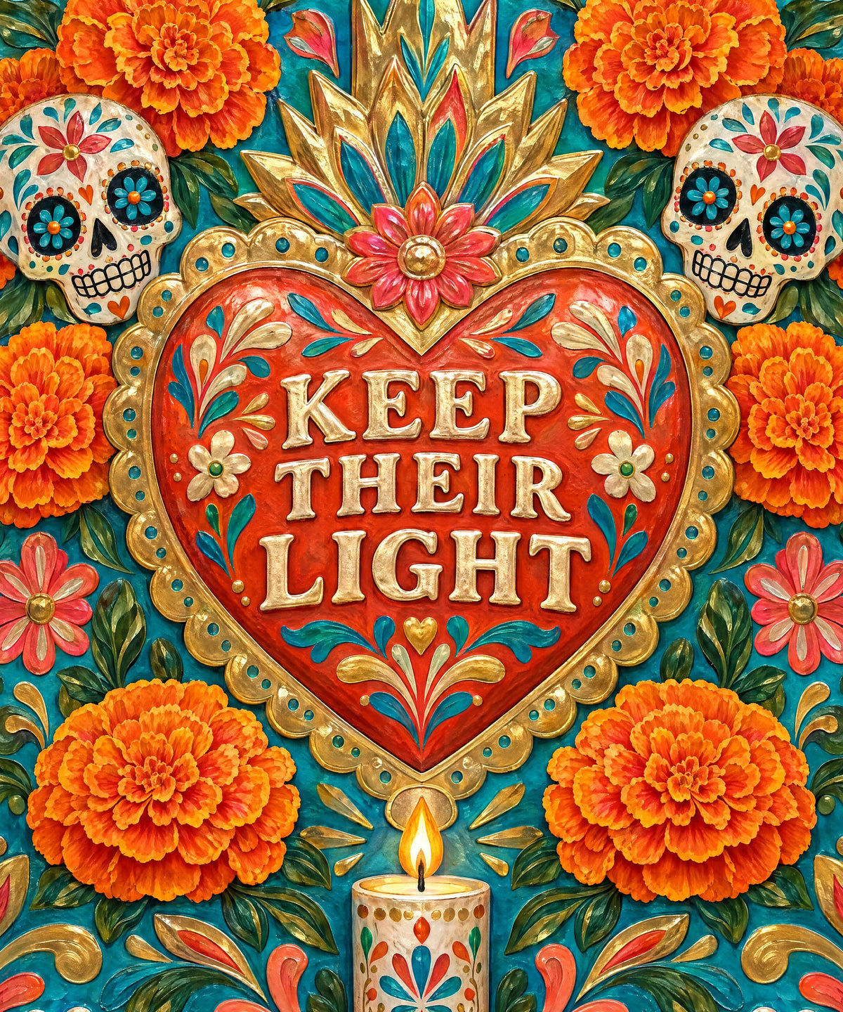 Keep Their Light blanket, full design