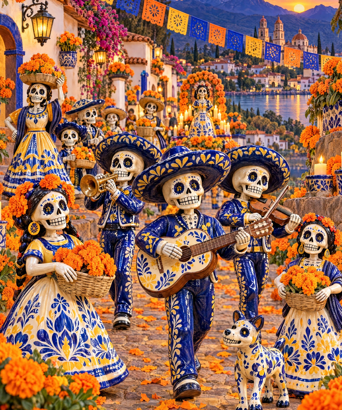 Talavera Parade blanket, full design