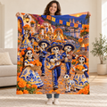 Talavera Parade blanket, held open