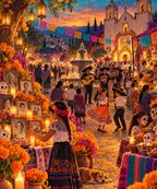 Plaza Celebration blanket, full design