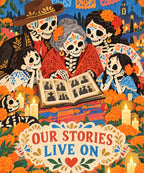 Our Stories Live On blanket, full design