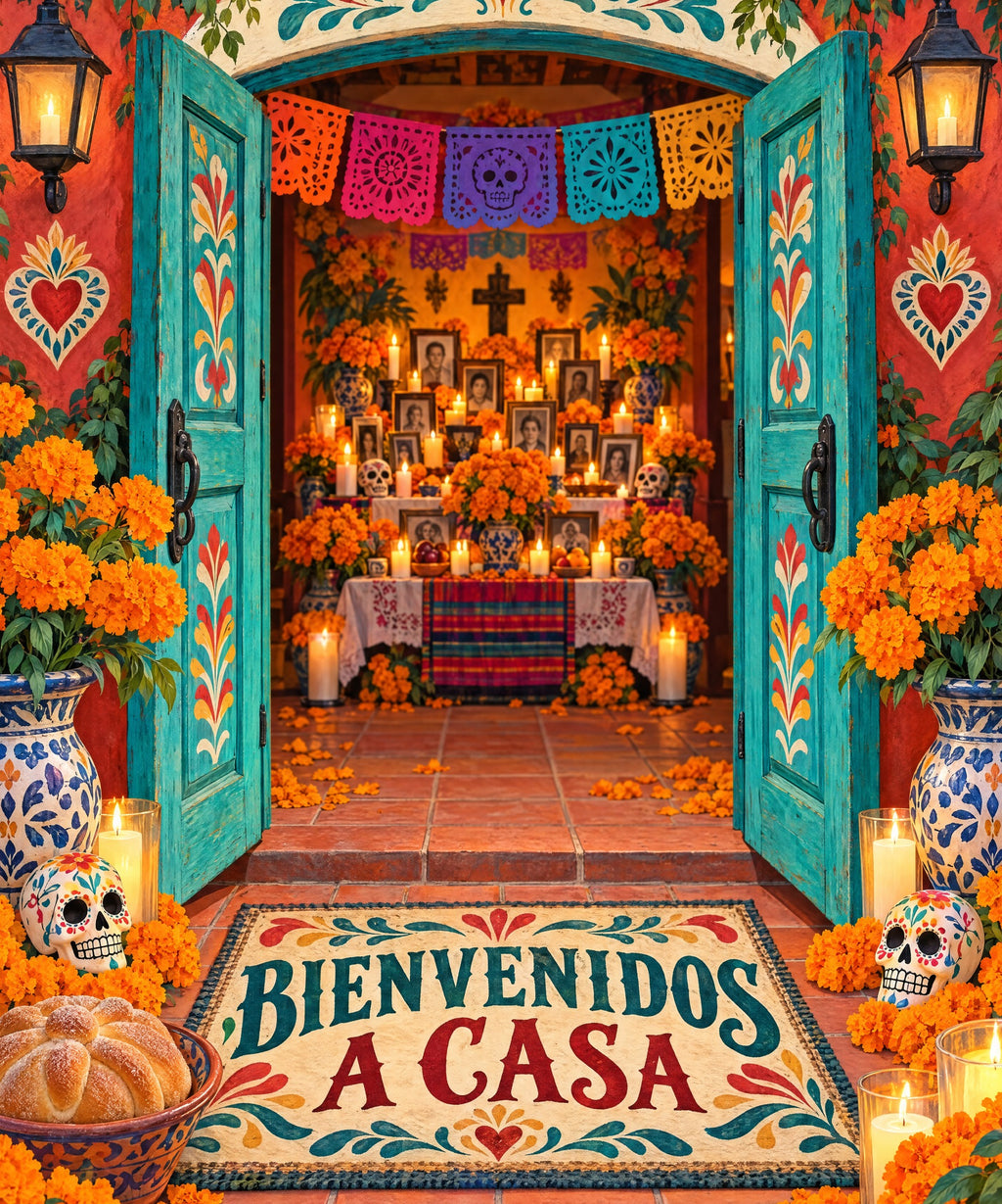 Bienvenidos a Casa blanket, full design
