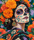 Catrina Portrait blanket, full design