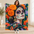 Catrina Portrait blanket, held open