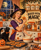 Bewitching Baker blanket, full design