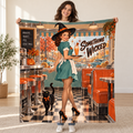 Spellbound Diner blanket, held open