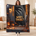 Shadow At Door blanket, held open