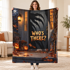 Shadow At Door blanket, held open