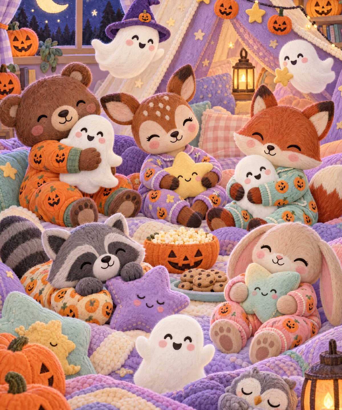 Pumpkin Pajamas blanket, full design
